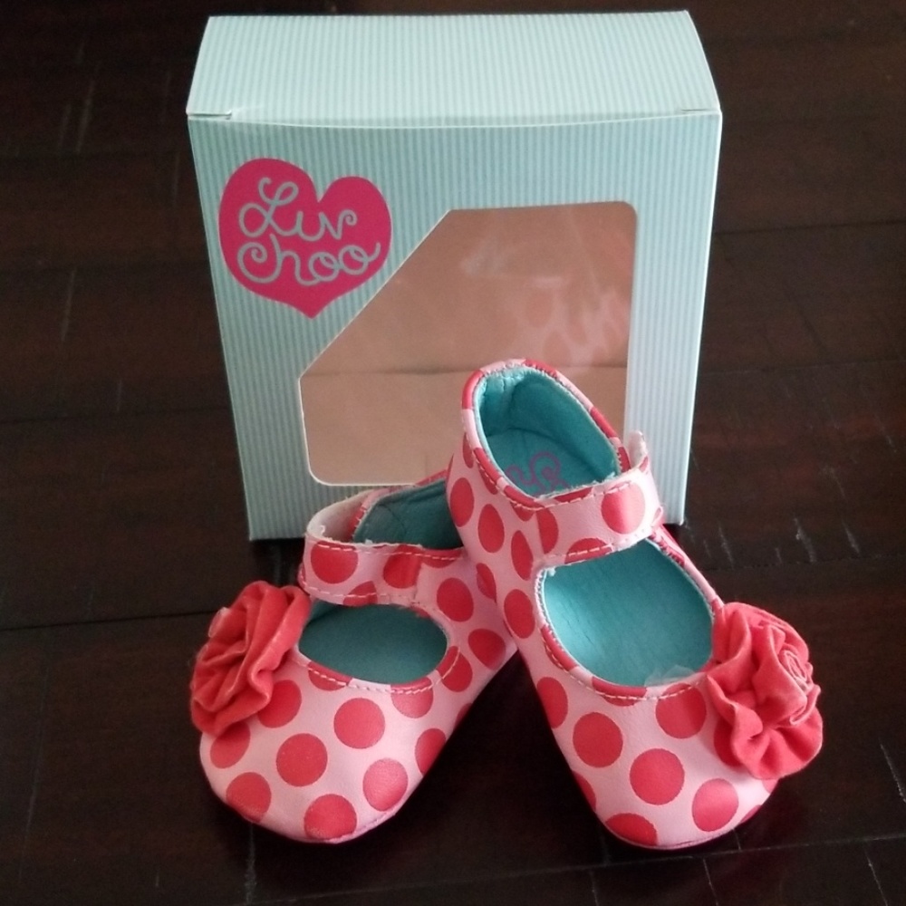 Luv Choo Rose Baby Shoes Size 3